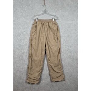 Abercrombie Fitch Nylon Crinkle Nylon Track Pants Beige Khaki Women's‎ Size XS